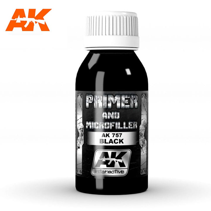 AK Interactive Black Primer and Microfiller 100ml | 8436535577571