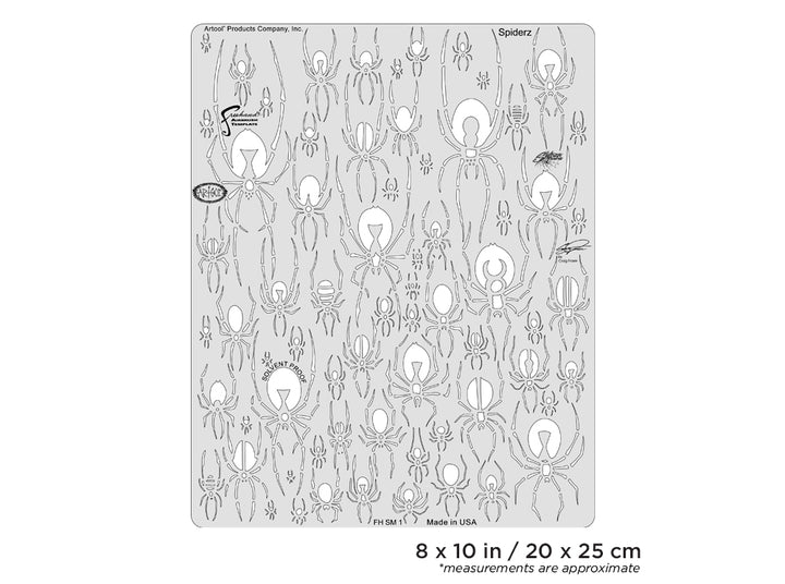 IWATA Artool Spider Master Spiderz Freehand Airbrush Template by Craig Fraser | 758240150756