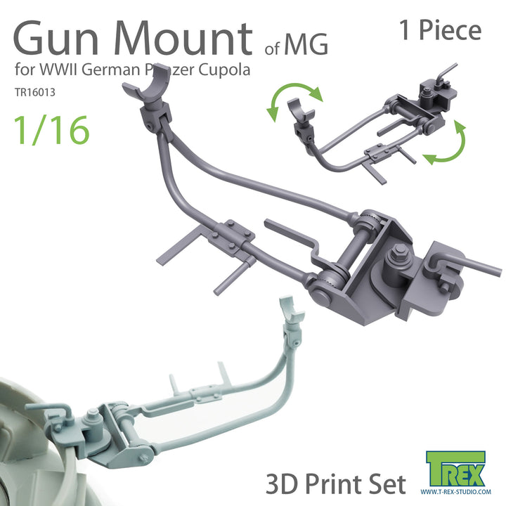 T-Rex Studio 1/16 WWII German MG AA Gun Cupola Mount (1 Piece) | 6973984750732