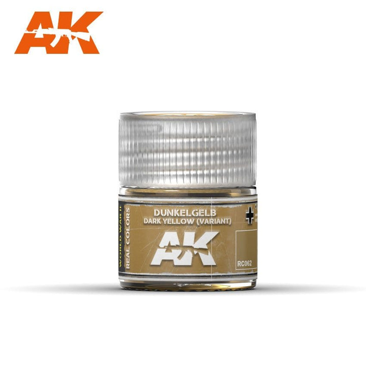 AK Interactive Real Colors Dunkelgelb Dark Yellow (Variant) 10ml | 8436564922953
