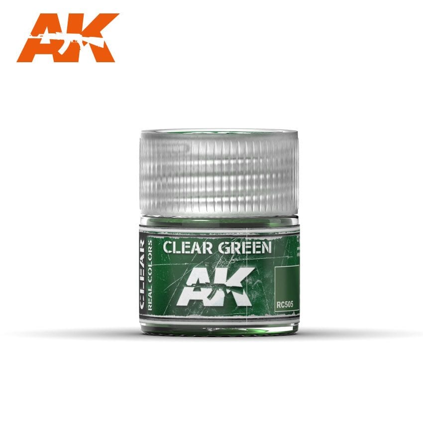 AK Interactive Real Colors Clear Green 10ml | 8436564923585