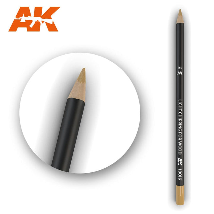 AK Interactive Weathering Pencil - Light Chipping For Wood (Box - 5 Units) | 8436564929174