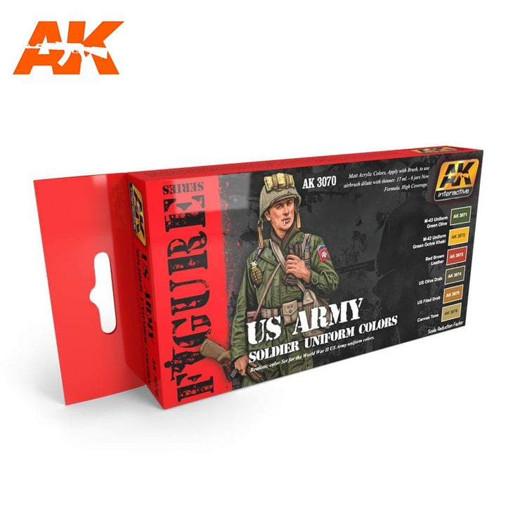 AK Interactive US Army Soldier Uniform Colors WWII | 8436535576215