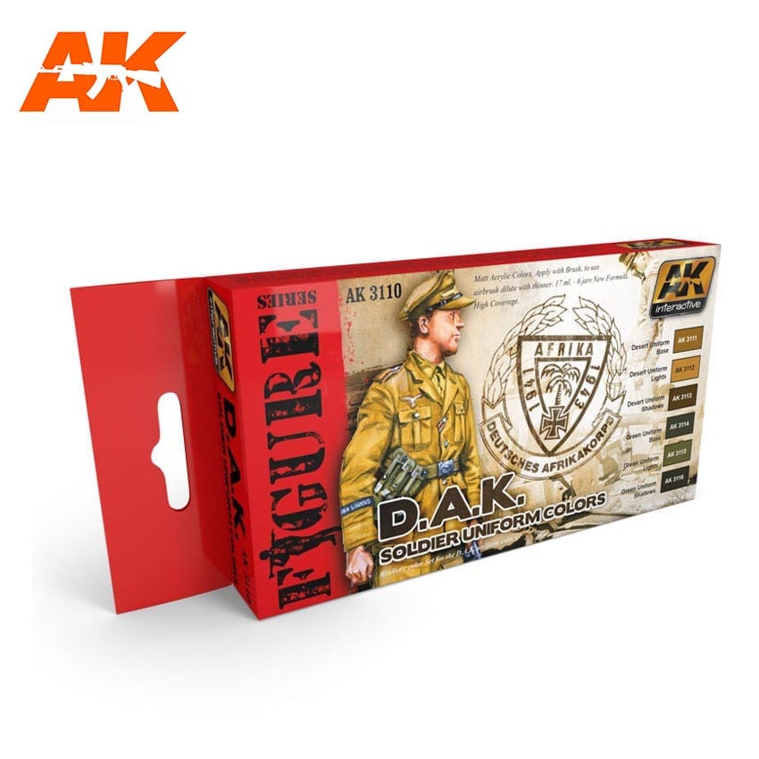 AK Interactive D.A.K. Soldier Uniform Colors | 8436535574310