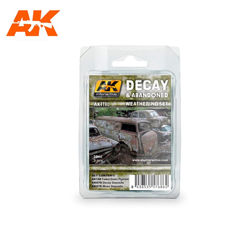 AK Interactive Decay & Abandoned Weathering Set | 8436535576864