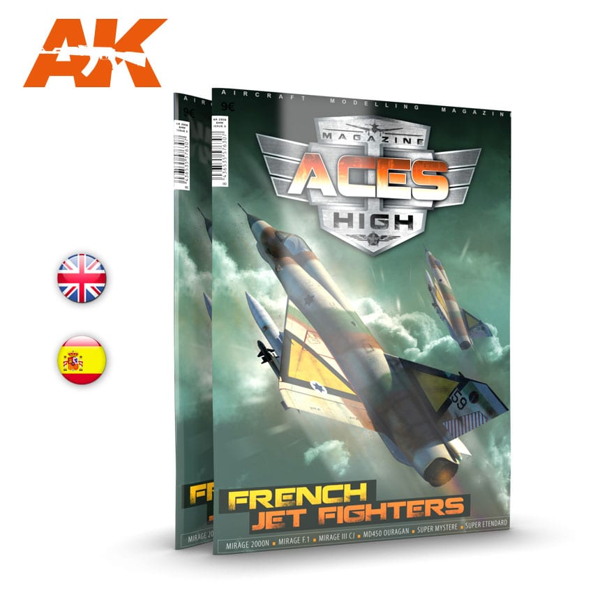 AK Interactive Aces High 15: French Jet Fighters - English | 8435568301665