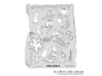 IWATA Artool Tiki Master II Hula Spirit Freehand Airbrush Template by Dennis Mathewson | 758240132905