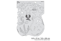 IWATA Artool Blasted FX Marine FXFreehand Airbrush Template by Ryan 'Ryno' Templeton | 758240160106