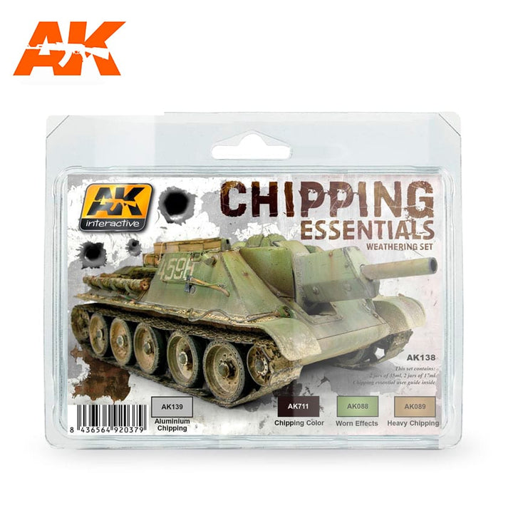 AK Interactive Chipping Essentials Weathering Set | 8436564920379