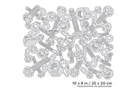 IWATA Artool FX II Nutz N' Boltz Freehand Airbrush Template by Craig Fraser | 758240138228