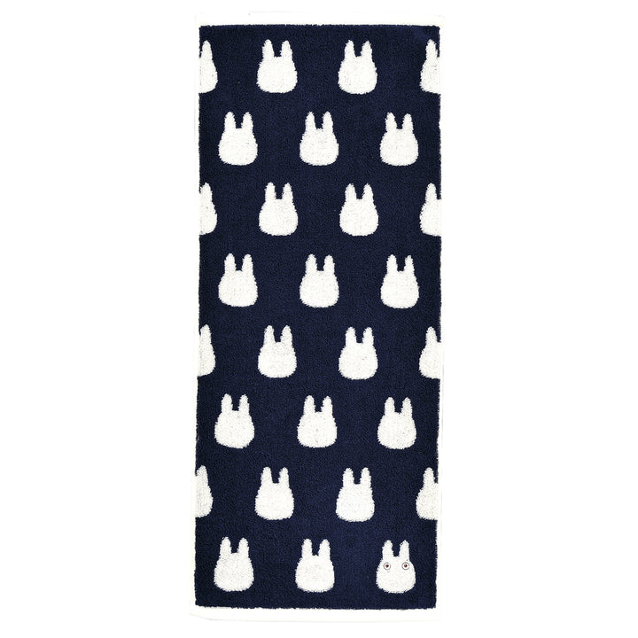 Marushin Studio Ghibli Silhouette Towel Series Small White Totoro - (Face Towel) 'My Neighbor Totoro', Size: 13" x 31.5" | 4992272573046