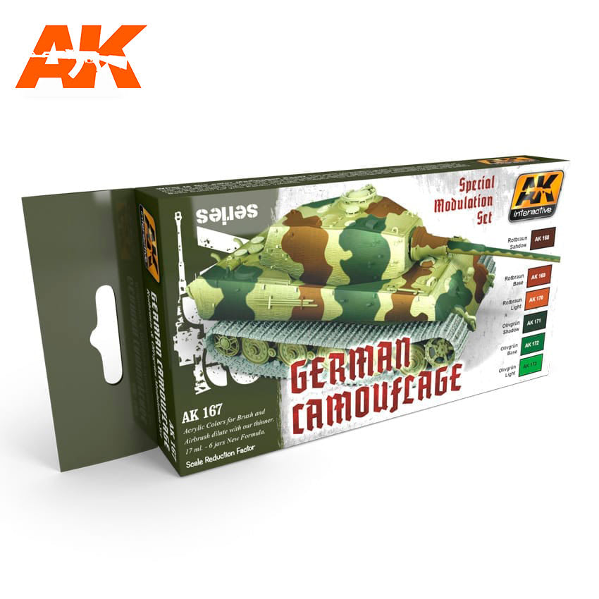 AK Interactive German Green And Brown Modulation Set | 8436535571678