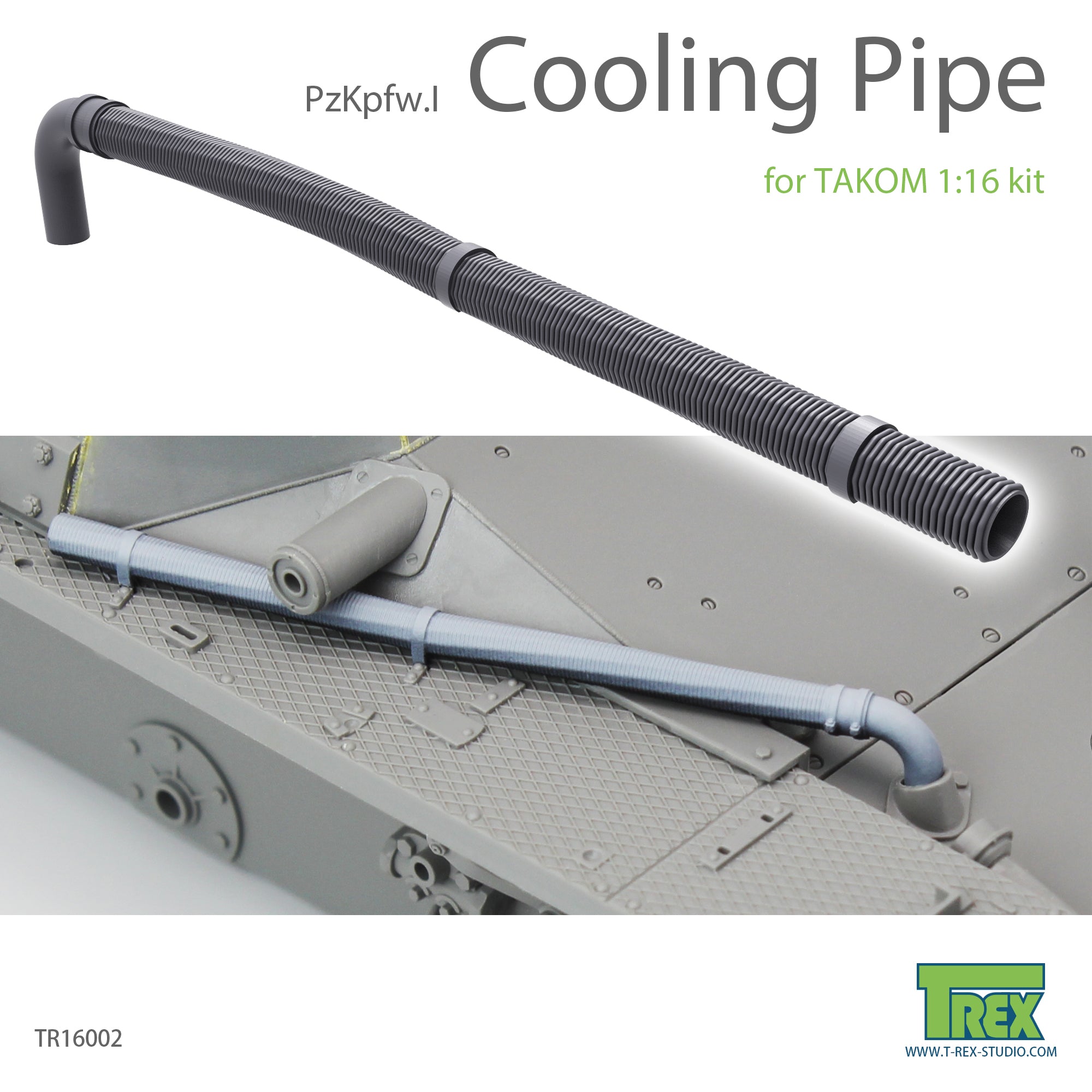 T-Rex Studio 1/16 Pzkpfw I Cooling Pipe Set for Takom | 6973984750572