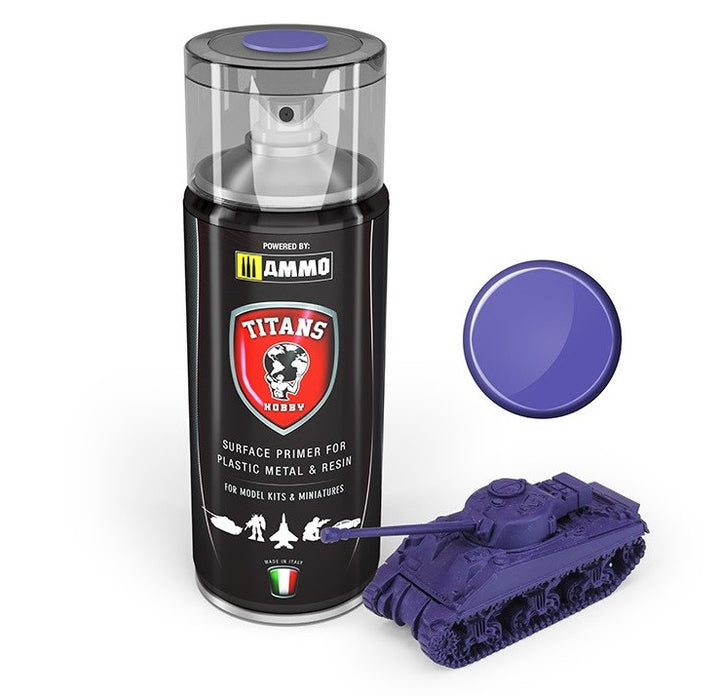 Titans Hobby Magic Purple Matt Primer, 400ml Spray | 7426842918915