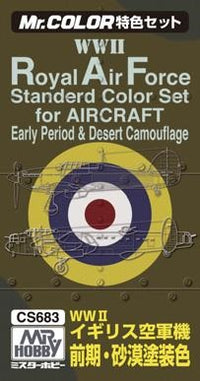 Mr Hobby Mr. Color Set CS683 WWII RAF Aircraft Colors (Early Type) | 4973028033915
