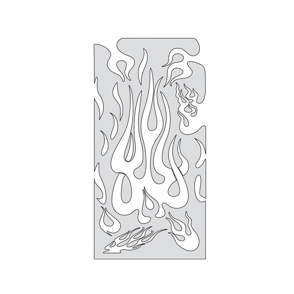 IWATA Artool Flame Master The Medium Freehand Airbrush Template by 'Mr. J' Julian Braet | 758240038047