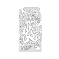 IWATA Artool Flame Master The Medium Freehand Airbrush Template by 'Mr. J' Julian Braet | 758240038047