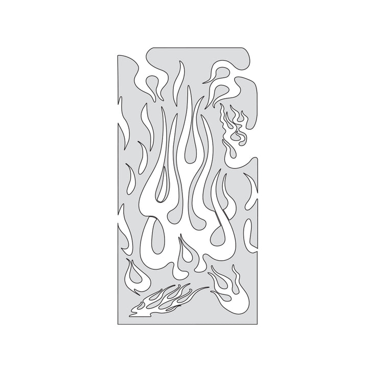 IWATA Artool Flame Master The Medium Freehand Airbrush Template by 'Mr. J' Julian Braet | 758240038047