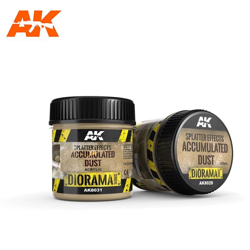 AK Interactive Splatter Effects Accumulated Dust - 100ml (Acrylic) | 8436564921130