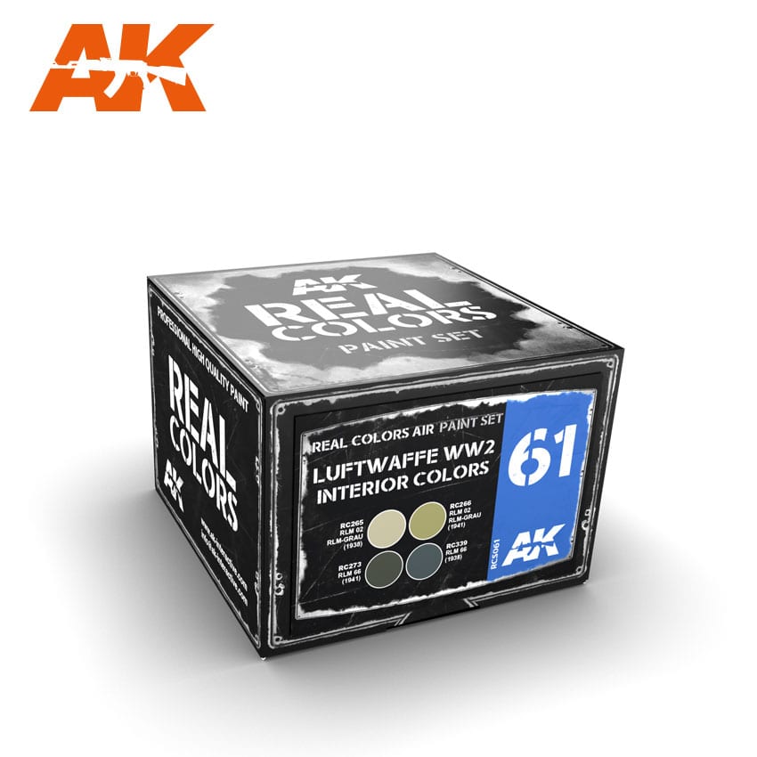 AK Interactive Real Colors Luftwaffe WW2 Interior Colors Set | 8435568301023