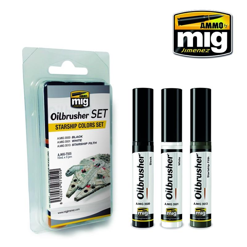 Ammo Mig Oilbrusher Starship Colors Set | 8432074075059