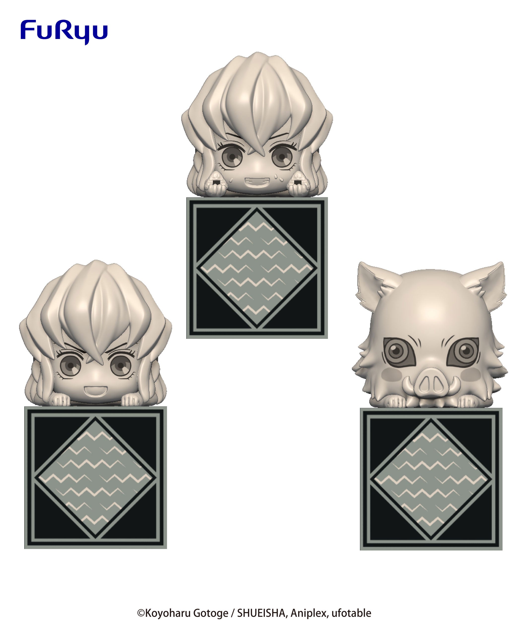 Demon Slayer: Kimetsu no Yaiba Series Hashibira Inosuke Set of 3 Hikkake Figure | 4580736400795