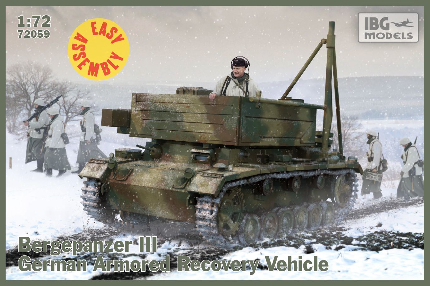 IBG Models 1/72 Bergepanzer III (EASY ASSEMBLY KIT) | 5907747901018