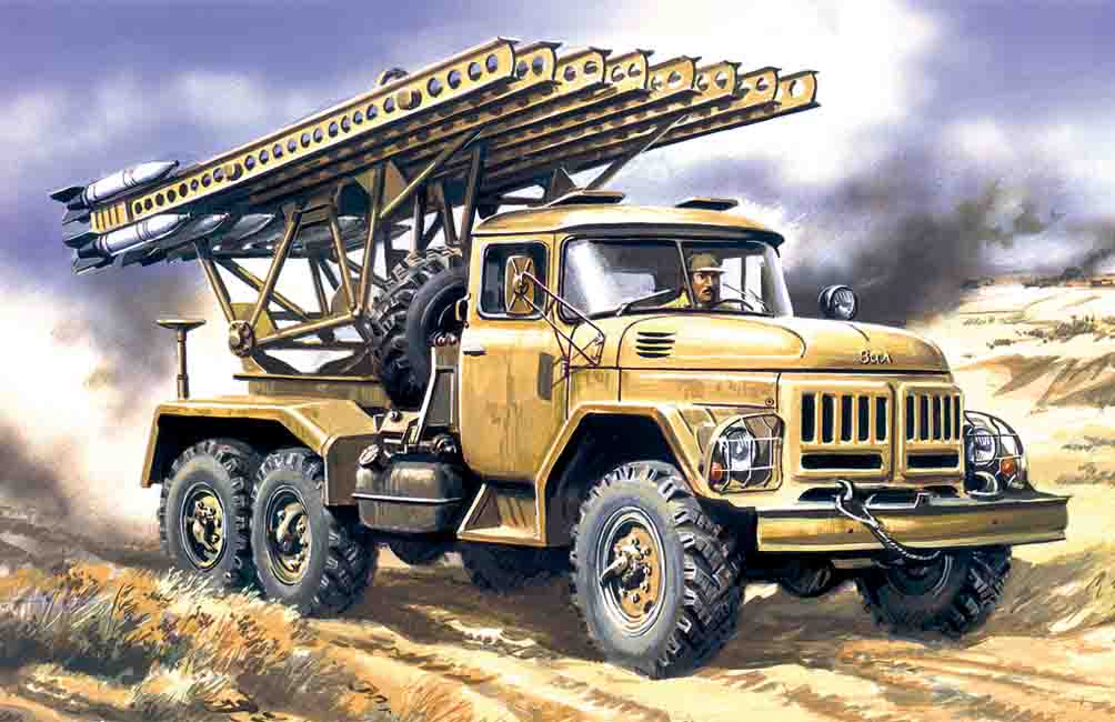 ICM BM-13-16,  Multiple Launch Rocket System on ZiL-131 base | 4823044400331