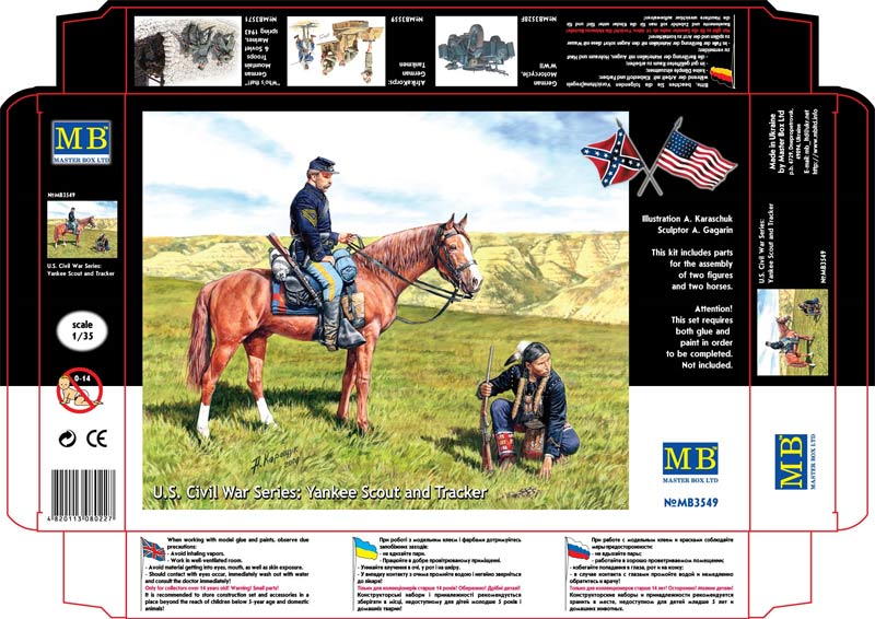 MASTER BOX U.S. Civil War Series: Yankee Scout and Tracker | 4820113080227