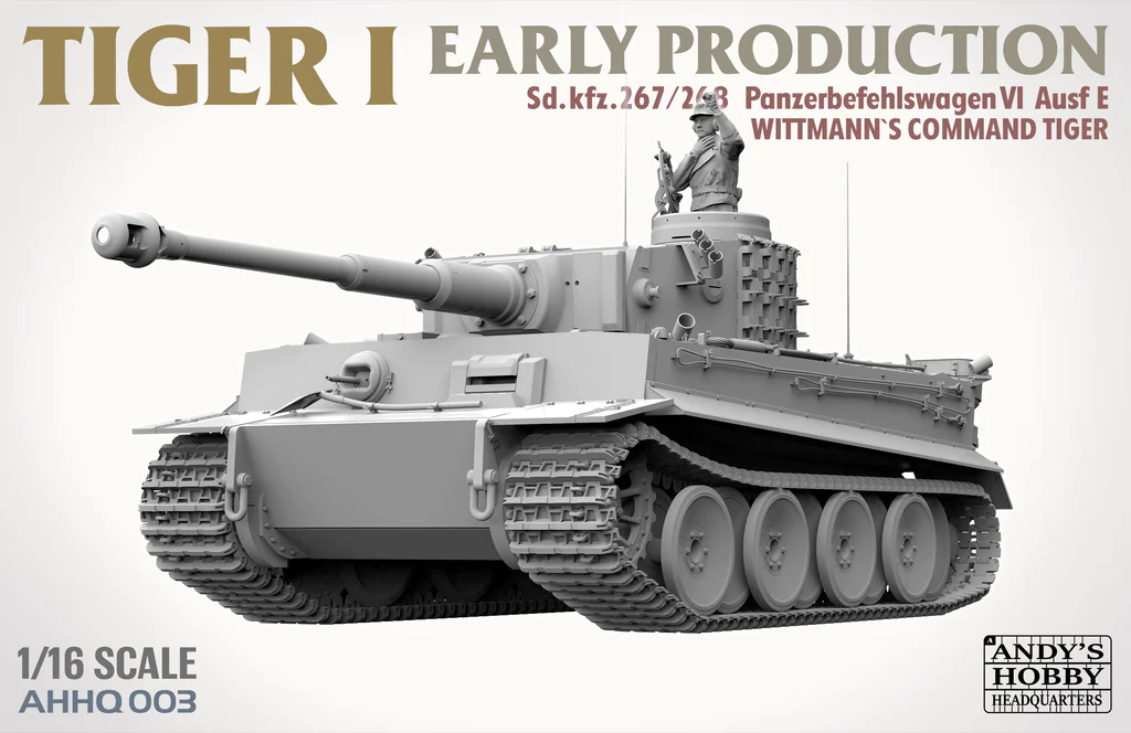 Andy's Hobby HQ 1/16 Tiger I Early Production with Full Figure | 783495788201