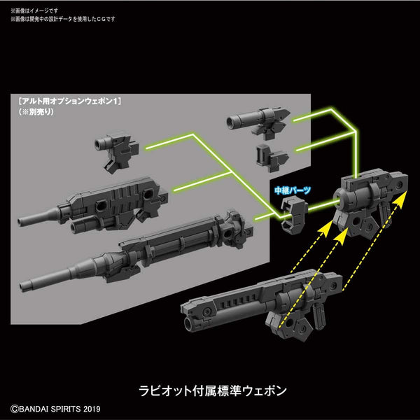 Bandai Spirits 30 Minute Missions #23 1/144 eEXM-21 Rabiot (White)
