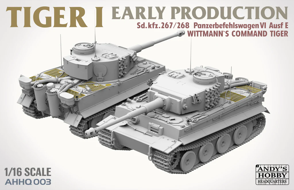 Andy's Hobby HQ 1/16 Tiger I Early Production with Full Figure | 783495788201