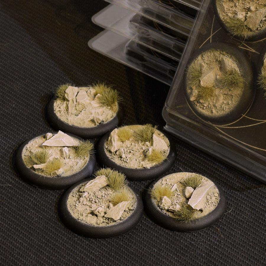 Gamers Grass Battle Ready Bases - Arid - Round Lip 40mm (x5) | 738956788726