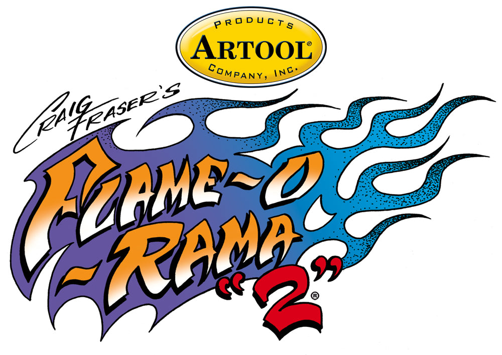 IWATA Artool Flame-o-rama 2 Spot Freehand Airbrush Template by Craig Fraser | 758240038474