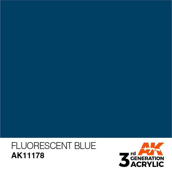 AK Interactive 3G Acrylic Fluorescent Blue 17ml | 8435568304116