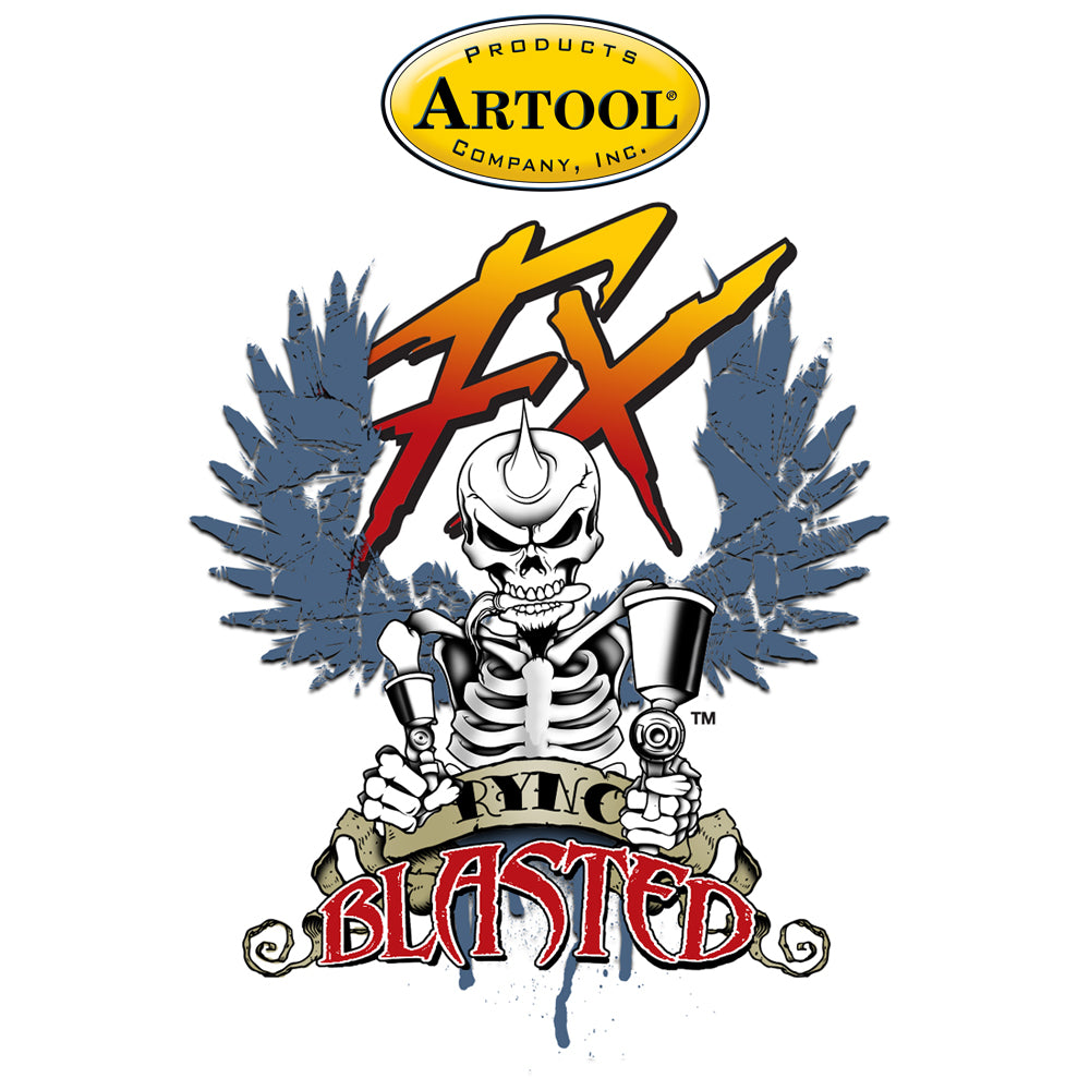 IWATA Artool Blasted FX Lucky FX Freehand Airbrush Template by Ryan 'Ryno' Templeton | 758240150954