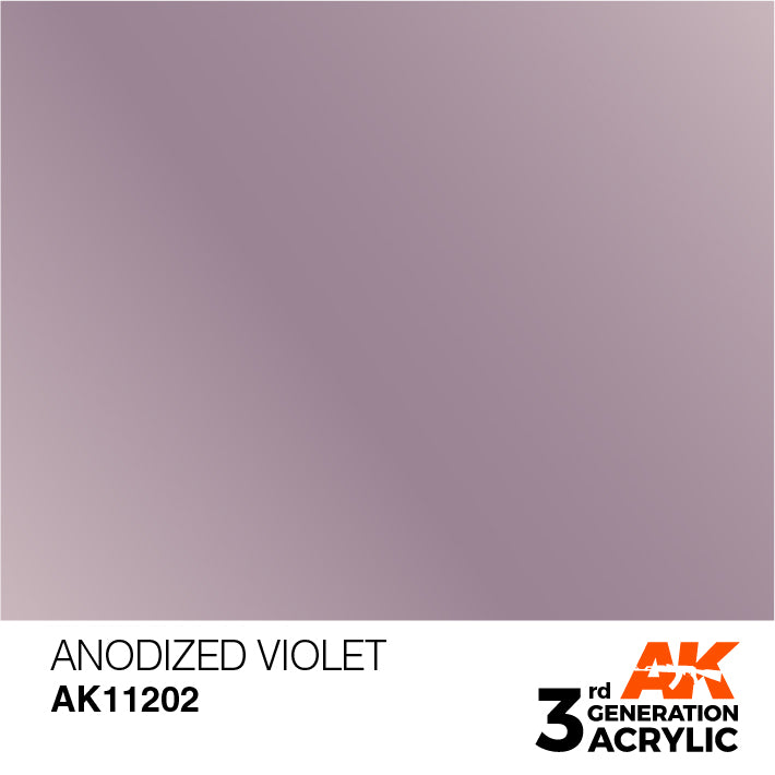 AK Interactive 3G Acrylic Anodized Violet 17ml | 8435568304352