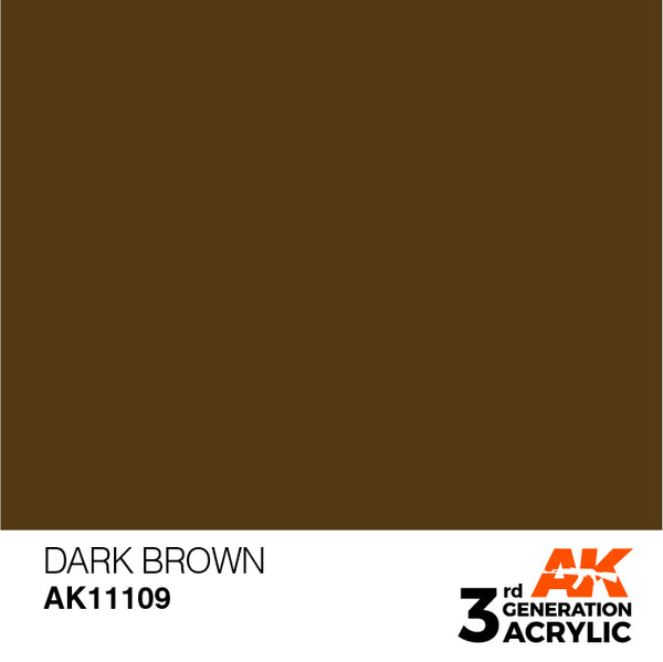 AK Interactive 3G Acrylic Dark Brown 17ml