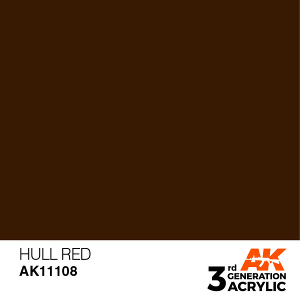 AK Interactive 3G Acrylic Hull Red 17ml
