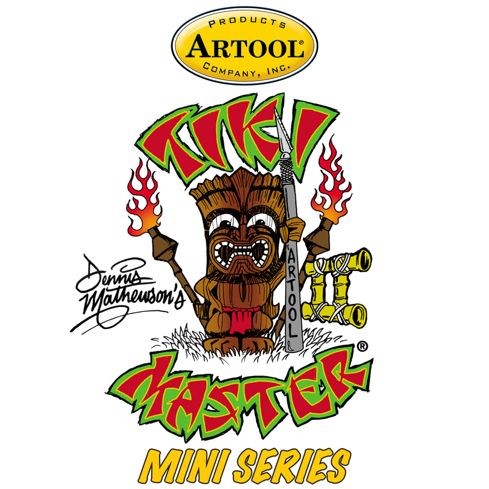 IWATA Artool Tiki Master II Mini Series Freehand Airbrush Template Set by Dennis Mathewson | 758240038290