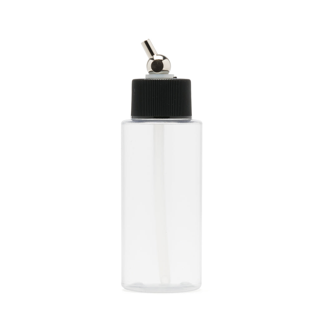 IWATA Crystal Clear Bottle 2 oz / 60 ml Cylinder With Adaptor Cap | 734748145210