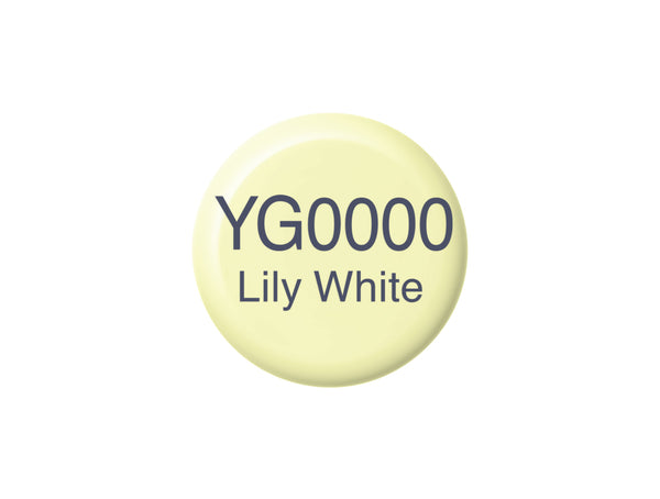 Copic Ink Refill Yellow Greens, Lily White YG0000 (4511338058336)