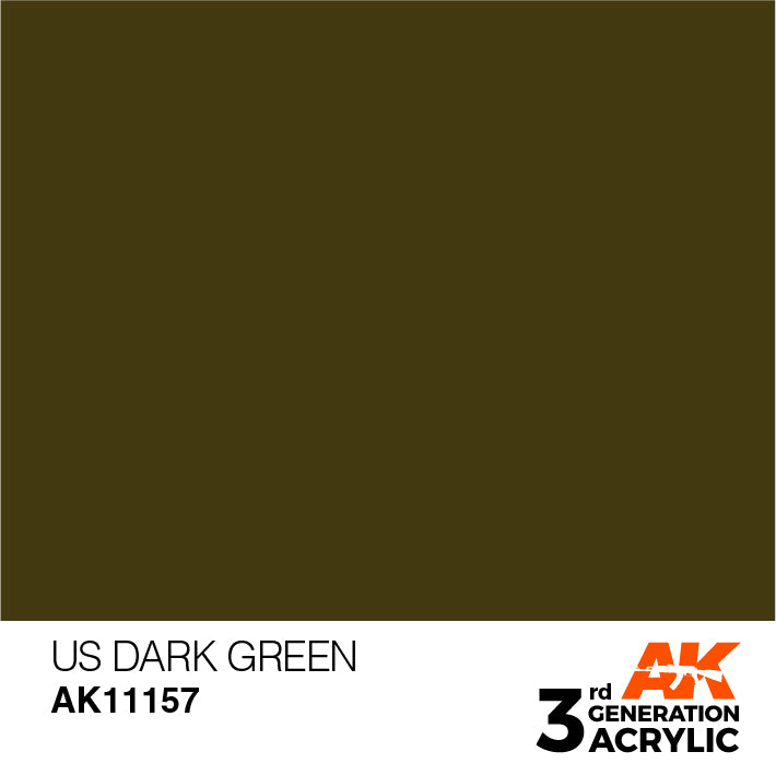 AK Interactive 3G Acrylic US Dark Green 17ml | 8435568303904
