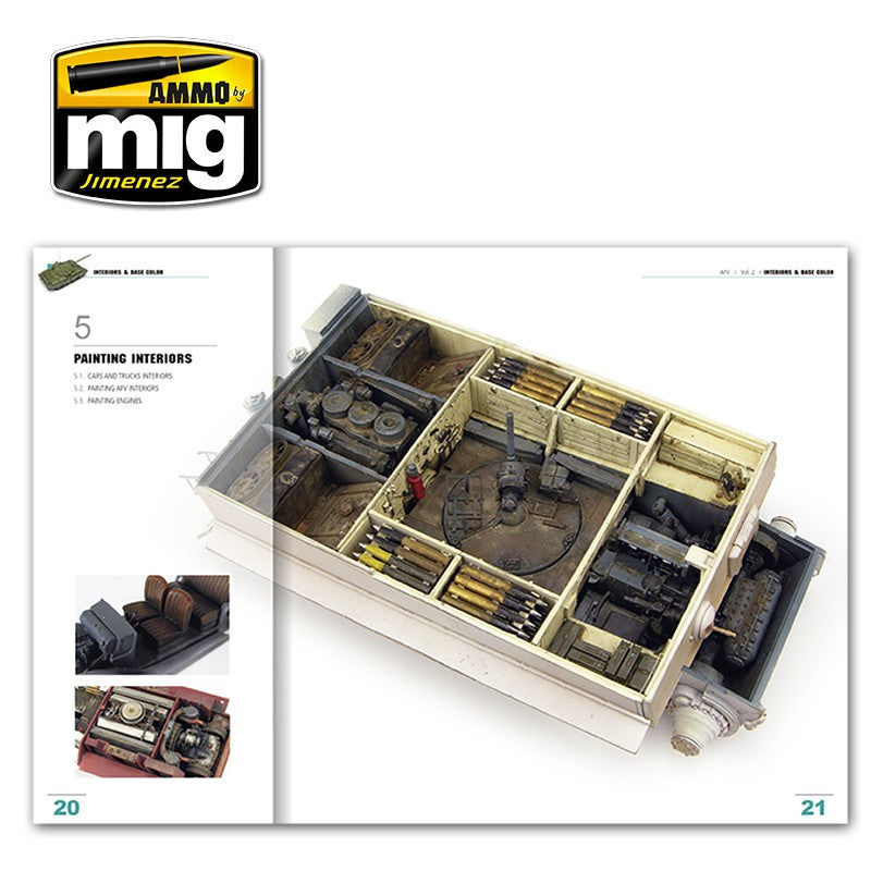 Ammo Mig Encyclopedia of Armour Modelling Techniques - Vol. 2: Interiors & Base Color (English)