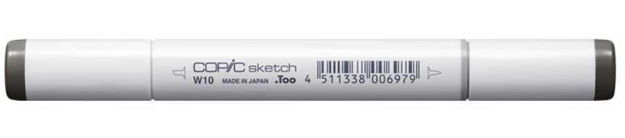 Copic Sketch Marker Grays, Warm Gray W10 | 4511338006979