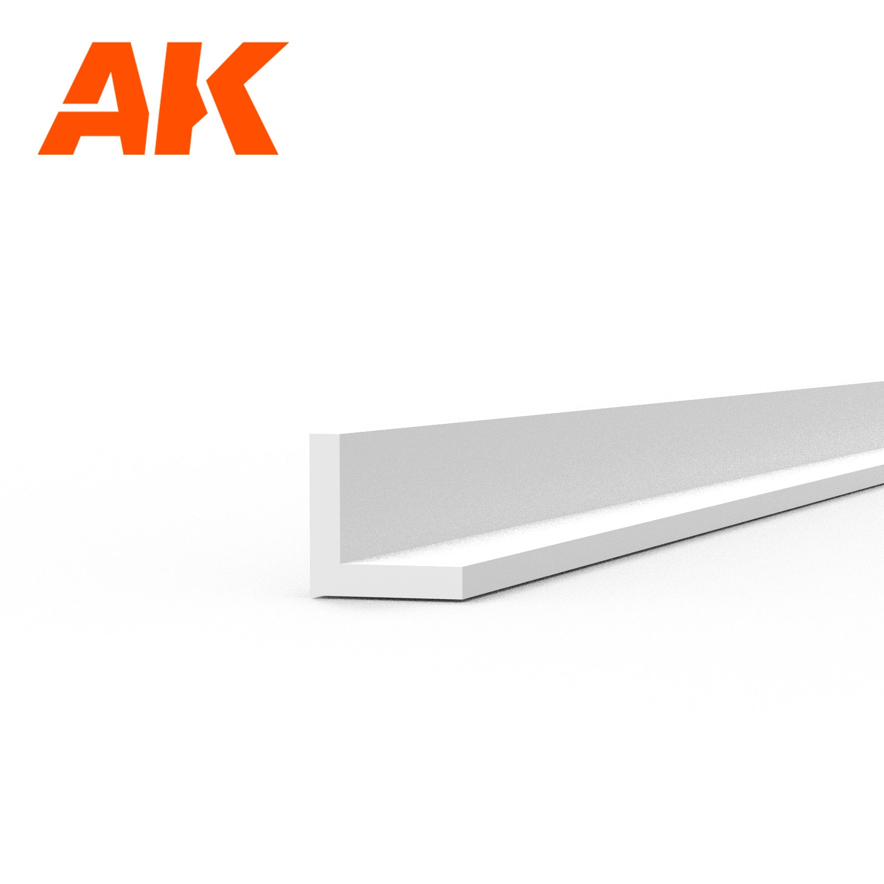 AK Interactive Styrene Angle - 1.50 x 1.50 x 350mm x 4 Units | 8435568313538