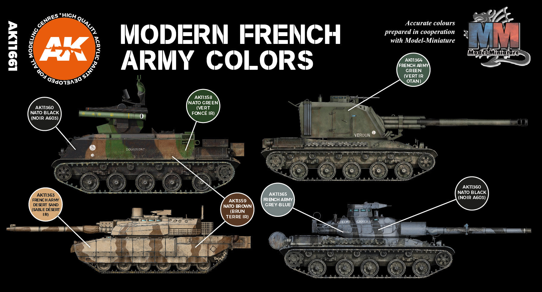 AK Interactive 3G Modern French AFV | 8435568311251