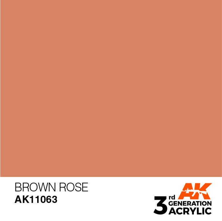 AK Interactive 3G Acrylic Brown Rose 17ml | 8435568302969