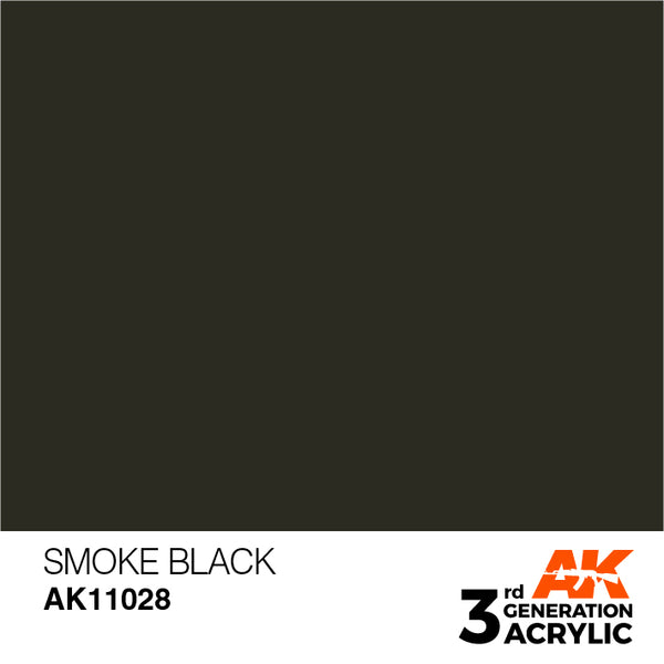 AK Interactive 3G Acrylic Smoke Black 17ml