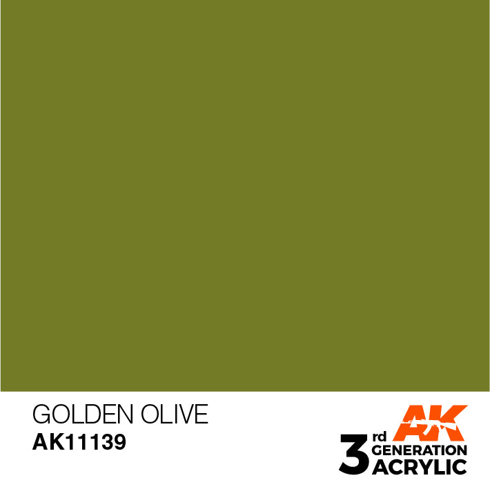 AK Interactive 3G Acrylic Golden Olive 17ml | 8435568303720